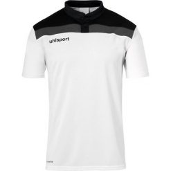 Koszulka Uhlsport Offense 23. Białe t-shirty sportowe męskie UHLSPORT, z bawełny, bez ramiączek, do piłki nożnej. Za 120.50 zł.