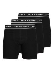 Jack & Jones Komplet 3 par bokserek 12229576 Czarny. Czarne bokserki męskie Jack & Jones, bez wzorów, z bawełny. Za 119.99 zł.