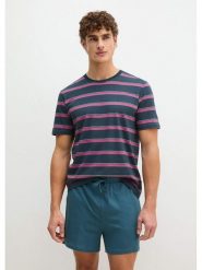 Marc O´Polo Bodywear Koszulka piżamowa w kolorze niebiesko-różowym rozmiar: L. Niebieskie piżamy męskie l, bez wzorów, z bawełny, bez ramiączek. Za 99.95 zł.