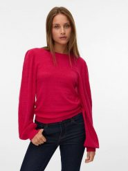 Vero Moda Sweter w kolorze różowym rozmiar: M. Różowe swetry klasyczne damskie Vero Moda, m, bez kołnierzyka. Za 86.99 zł.