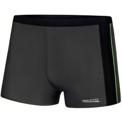 Bokserki pływackie męskie Aqua Speed Jason. Czarne kąpielówki męskie Aqua-Speed, m, bez wzorów, do pływania. Za 59.90 zł.