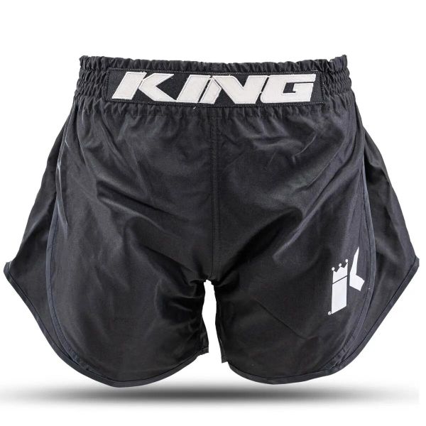 Spodenki do boksu tajskiego King Pro Boxing KPB/Classic M. Czarne kąpielówki męskie KING PRO BOXING, bez wzorów, z mikrofibry. Za 176.50 zł.