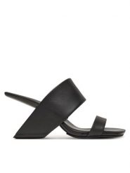 United Nude Klapki Loop Hi 1000501162 Czarny. Czarne klapki damskie United Nude, bez wzorów, ze skóry, bez obcasa. Za 839.99 zł.