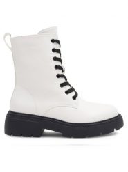 Jenny Fairy Trapery KARINE WS6167-03 Biały. Białe trapery damskie Jenny Fairy, z syntetyku, bez obcasa. Za 119.99 zł.