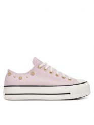 Converse Trampki Chuck Taylor All Star Lift Platform Heathered Glam​ A17595C Różowy. Czerwone trampki i tenisówki damskie Converse, bez wzorów, z materiału. Za 419.99 zł.