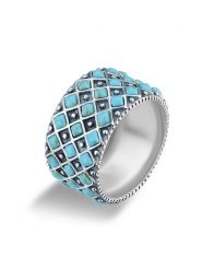 Nomad Srebrny pierścionek z kamieniami ozdobnymi rozmiar: 56. Szare pierścionki damskie Nomad, srebrne. Za 260.99 zł.