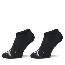 Skarpety krótkie Calvin Klein Jeans. Czarne skarpetki damskie Calvin Klein Jeans, bez wzorów, z jeansu. Za 59.99 zł.