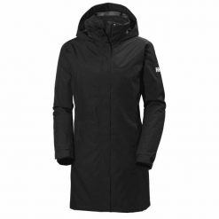 Płaszcz ocieplany dla kobiet Helly Hansen Aden. Czarne kurtki przeciwdeszczowe damskie Helly Hansen, xs, bez kaptura, primaloft. Za 698.50 zł.