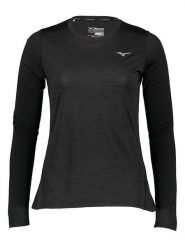 Mizuno Koszulka funkcyjna "Impulse Core" w kolorze czarnym rozmiar: XL. Czarne bluzki sportowe damskie Mizuno, xl, bez wzorów, bez ramiączek. Za 79.21 zł.