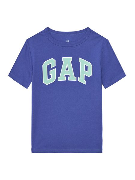 Gap T-Shirt 708392-02 Niebieski Regular Fit. Niebieskie t-shirty chłopięce GAP, bez wzorów, z bawełny, bez ramiączek. Za 39.99 zł.