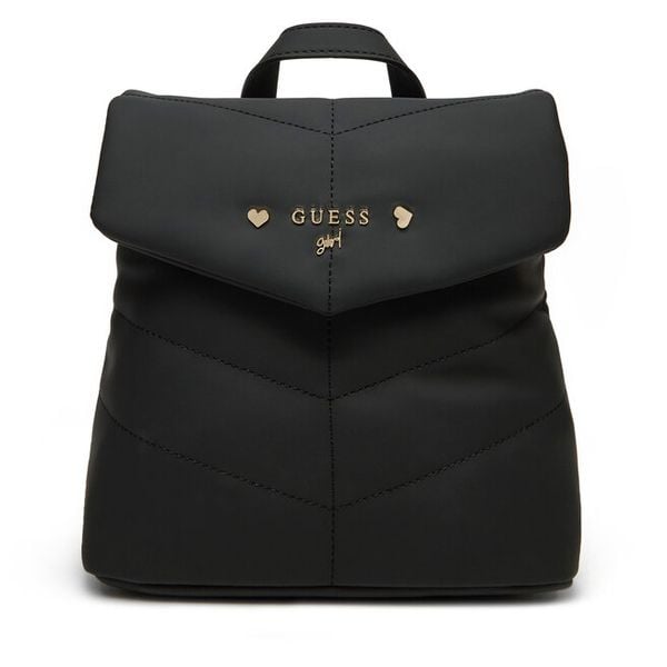 Plecak Guess. Czarne plecaki damskie Guess, z aplikacjami. Za 179.99 zł.