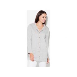 Kurtka K453zary. Szare kurtki damskie Katrus, m, bez wzorów, z kapturem. Za 159.00 zł.