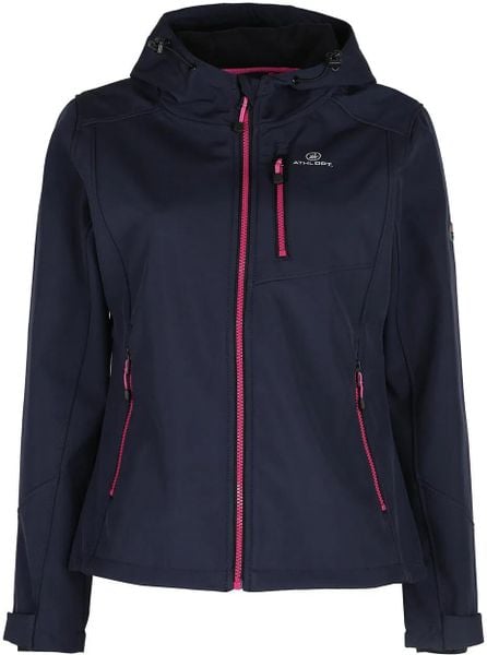 Damska kurtka softshell Athl. Dpt Octavia Blue. Niebieskie kurtki damskie Givova, xxl, bez wzorów, z elastanu, bez kaptura. Za 255.99 zł.
