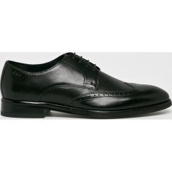 Joop! - Półbuty. Czarne buty wizytowe męskie Joop!, z materiału, bez zapięcia. W wyprzedaży za 339.90 zł.