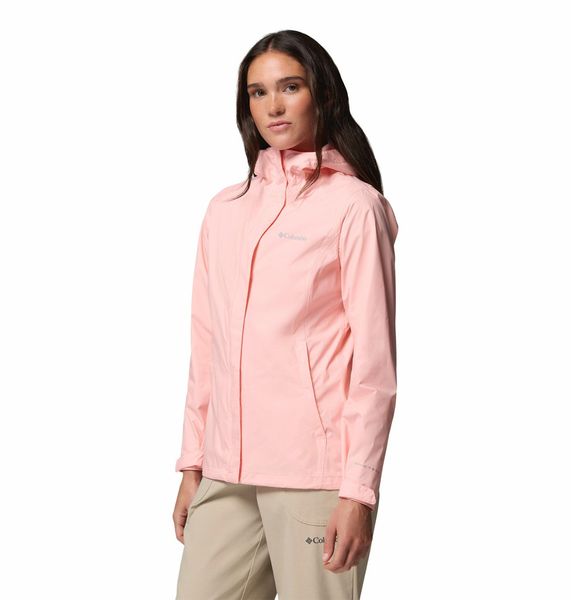 Kurtka przeciwdeszczowa - COLUMBIA Arcadia II W - Różowa. Czerwone kurtki damskie Columbia, l. Za 349.00 zł.