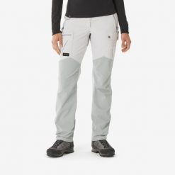 Spodnie trekkingowe damskie Simond MT500 wytrzymałe. Szare spodnie dresowe damskie SIMOND, l, bez wzorów, z tkaniny. Za 169.98 zł.