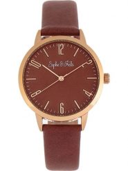 Sophie & Freda Zegarek kwarcowy "Vancouver" w kolorze złoto-brązowym rozmiar: onesize. Brązowe, analogowe zegarki damskie Sophie & Freda, metalowe. Za 189.74 zł.