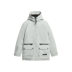 Kurtka puchowa damska Superdry City. Szare kurtki damskie Superdry., bez wzorów, z puchu, bez kaptura. W wyprzedaży za 612.15 zł.