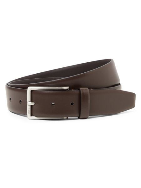 BOSS pasek skórzany - Erman Mężczyźni skóra brązowy, 105. Brązowe paski męskie Boss, bez wzorów, ze skóry, eleganckie. Za 229.95 zł.