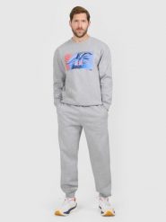 4F Spodnie dresowe joggery męskie - szare XL. Szare spodnie dresowe męskie 4f, bez wzorów, z dresówki. Za 159.99 zł.