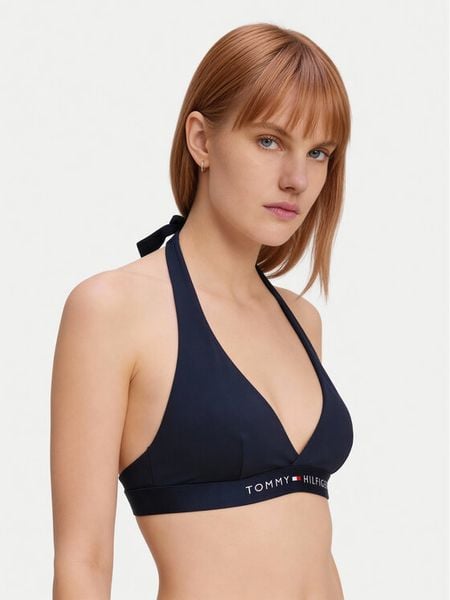 Tommy Hilfiger Góra od bikini UW0UW06358 Granatowy. Niebieskie bikini damskie Tommy Hilfiger, bez wzorów. Za 189.99 zł.