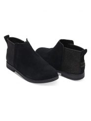 TOMS Skórzane botki w kolorze czarnym rozmiar: 37. Czarne botki damskie Toms, bez obcasa, bez zapięcia. Za 129.75 zł.