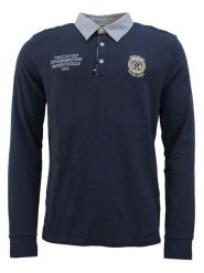 Vent du Cap Koszulka polo "Cedice" w kolorze granatowym rozmiar: L. Niebieskie koszulki polo męskie Vent du Cap, l, bez wzorów, z bawełny, bez ramiączek. Za 86.99 zł.