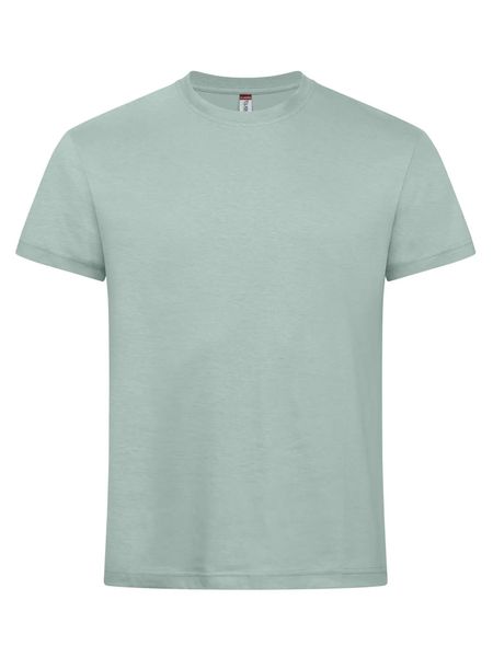 Clique New Classic-T — Klasyczny t-shirt z ringspun bawełny – Sage Green. Zielone t-shirty męskie CLIQUE, m, bez wzorów, z bawełny, bez kołnierzyka. Za 87.37 zł.