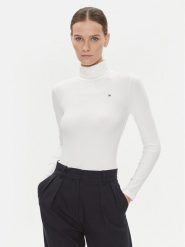 Tommy Hilfiger Golf 5x2 WW0WW39826 Écru Slim Fit. Golfy damskie Tommy Hilfiger, xl, bez wzorów, z wiskozy, bez ramiączek. Za 329.99 zł.