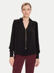 Rinascimento Bluzka CFC0125721003 Czarny Regular Fit. Czarne bluzki damskie RINASCIMENTO, xl, bez wzorów, z syntetyku, bez ramiączek. Za 379.99 zł.