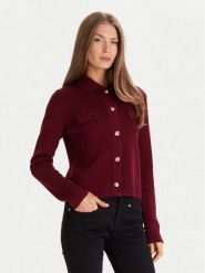 Morgan Kardigan 252-MIMDIE Bordowy Regular Fit. Czerwone kardigany damskie Morgan, xl, bez wzorów, z syntetyku. Za 329.99 zł.