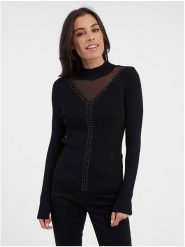 Orsay Sweter w kolorze czarnym rozmiar: XS. Czarne golfy damskie ORSAY, xs, bez wzorów, prążkowane, bez ramiączek. Za 61.75 zł.