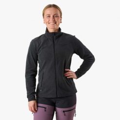 Bluza polarowa hiking damska Swedemount Lofoten Fleece wodoodporna. Czarne bluzy bez kaptura damskie SWEDEMOUNT, z polaru. Za 199.99 zł.
