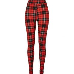Damskie Legginsy W Delikatną Kratkę. Czerwone legginsy damskie Urban Classics, xl, bez wzorów. Za 77.99 zł.