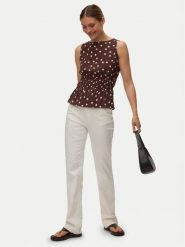 Vero Moda Bluzka Elisa 10347963 Brązowy ciemny Loose Fit. Brązowe bluzki damskie Vero Moda, m, bez wzorów, z wiskozy, bez ramiączek. Za 139.99 zł.
