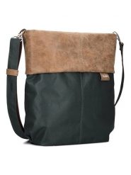 Zwei Torebka w kolorze beżowo-ciemnozielonym - 31 x 32 x 12 cm rozmiar: onesize. Zielone torebki klasyczne damskie Zwei, bez wzorów, z materiału, bez dodatków. Za 202.50 zł.