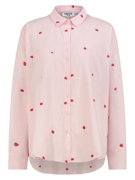 Sublevel Koszula w kolorze jasnoróżowym rozmiar: S. Różowe koszule damskie Sublevel, s, bez wzorów, z bawełny, bez kołnierzyka, bez ramiączek. Za 110.29 zł.