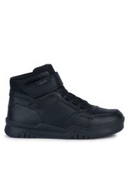 Geox Sneakersy J Perth Boy J367RF 0FE8V C9999 S Czarny. Czarne trampki i tenisówki chłopięce Geox, bez wzorów, ze skóry, bez zapięcia. Za 189.99 zł.