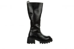 Kozaki Bayla-112 0630-8292 01 Black 112079, Czarny, Skóra naturalna - 37. Czarne kozaki damskie Bayla, z gumy, bez obcasa. W wyprzedaży za 489.99 zł.