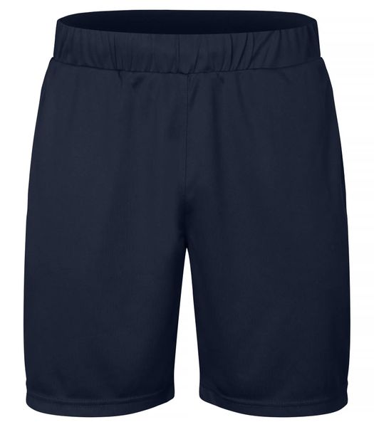 Clique Basic Active Szorty z spun dyed poliestru – Dark Navy. Niebieskie szorty damskie CLIQUE, bez wzorów, z dzianiny. Za 101.42 zł.