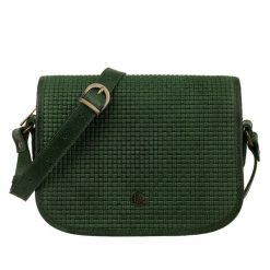 Torebka damska vintage z plecionką Canaletto TD624s253t1. Zielone torebki klasyczne damskie bez wzorów, ze skóry, z tłoczeniem, bez dodatków. Za 361.00 zł.