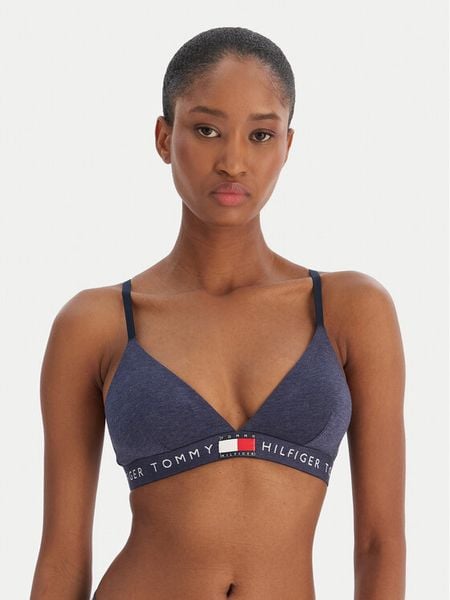 Tommy Hilfiger Biustonosz braletka UW0UW06040 Granatowy. Niebieskie biustonosze Tommy Hilfiger, bez wzorów, z bawełny. Za 119.99 zł.
