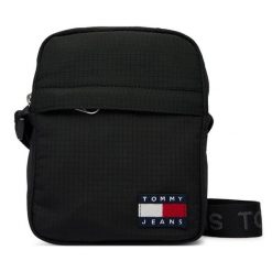 Saszetka Tommy Jeans. Czarne saszetki męskie Tommy Jeans, z jeansu. Za 249.99 zł.