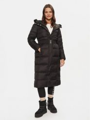 Geox Płaszcz zimowy Pheby W4626V T3146 F9000 Czarny Regular Fit. Czarne płaszcze damskie Geox, na zimę, bez wzorów, z syntetyku. Za 1,259.00 zł.