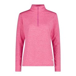 Damski sweter z golfem z jerseyu CMP. Czerwone golfy damskie CMP, bez wzorów, z jersey, bez ramiączek. Za 290.50 zł.
