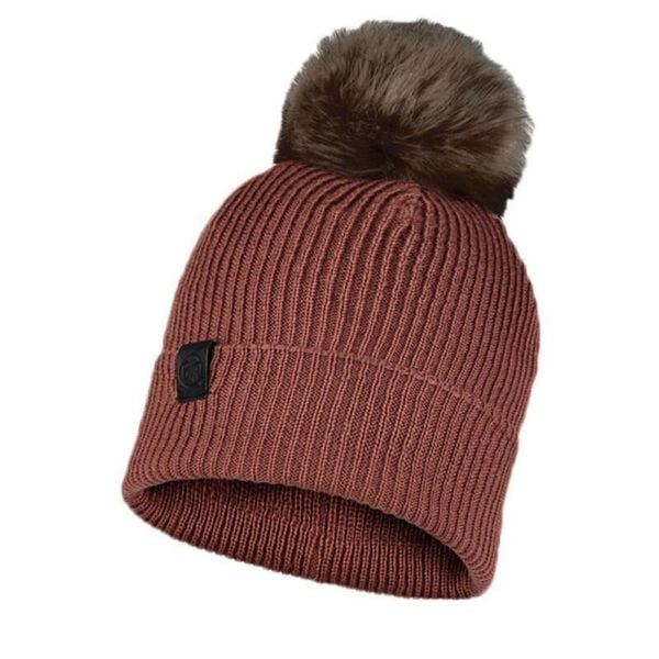 257 Kesha Cloud czapka dziana z pomponem - unisex, bordo. Brązowe czapki męskie 25TH HOUR, bez wzorów, z materiału. Za 171.90 zł.