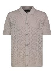 Authentic Style Koszula dzianinowa - Regular fit - w kolorze szarobrązowym rozmiar: S. Brązowe koszule męskie Authentic Style, s, bez wzorów, z dzianiny, bez kołnierzyka, bez ramiączek. Za 105.14 zł.