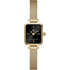 Daniel Wellington Kobietyzegarek Quadro Gold Zegarki damskie 1 ct Damski. Czarne zegarki damskie Daniel Wellington, szklane. Za 634.99 zł.