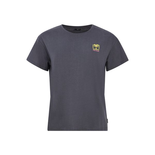 Koszulka damska Protest Lassy. Szare t-shirty damskie Protest, m, bez wzorów, z bawełny, bez ramiączek. Za 139.99 zł.