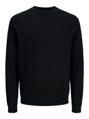Jack & Jones Sweter w kolorze czarnym rozmiar: L. Czarne swetry męskie Jack & Jones, l, bez wzorów, z bawełny, bez kołnierzyka. Za 126.45 zł.